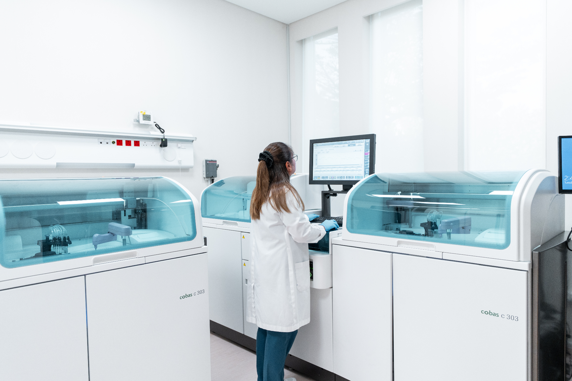 Clinician reviewing diagnostic results with a patient